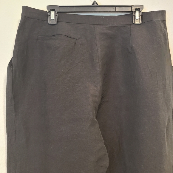 Rachel Comey Black Linen Blend Pleated Pants - Picture 5 of 7